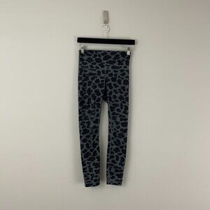 Lululemon High Times Pant Cherry Cheetah Dark Slate Black Leggings Size 4